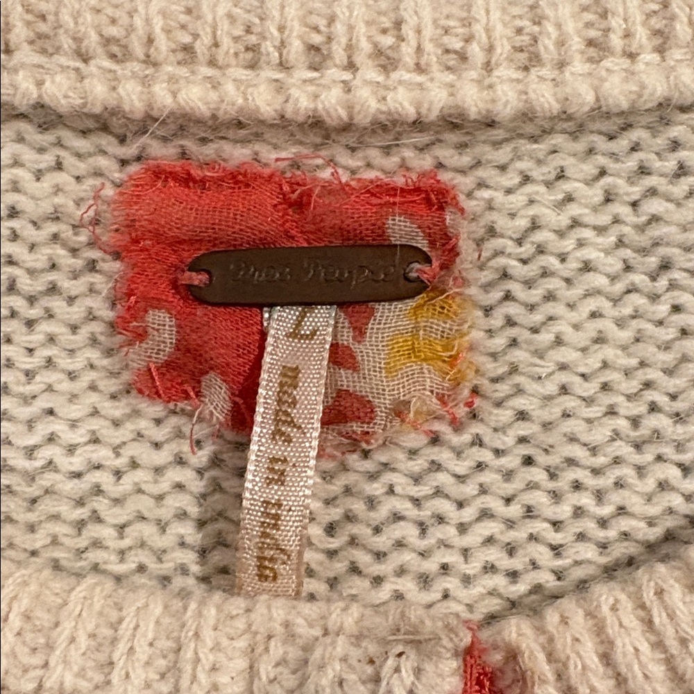 Free People Wool Blend Patchwork Cardigan - image 7